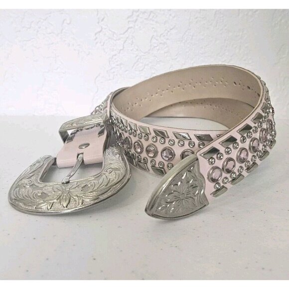 Unbranded Accessories - womens pink western style studded belt 36 inches large